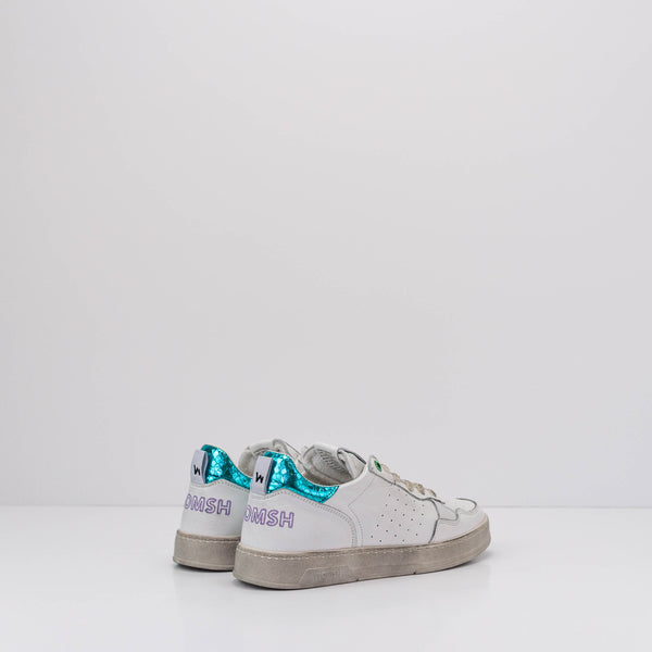 WOMSH - SNEAKERS - HYPER WOMAN LEATHER WHITE TURQUIS