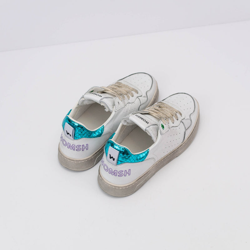 WOMSH - SNEAKERS - HYPER WOMAN LEATHER WHITE TURQUIS