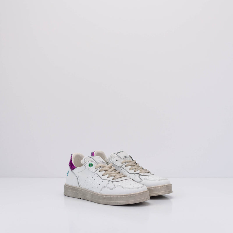 WOMSH - SNEAKERS - HYPER WOMAN LEATHER WHITE FUXIA