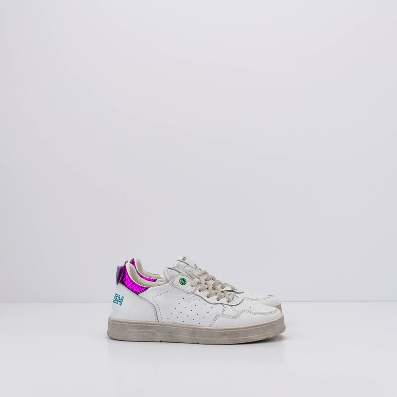 WOMSH - SNEAKERS - HYPER WOMAN LEATHER WHITE FUXIA