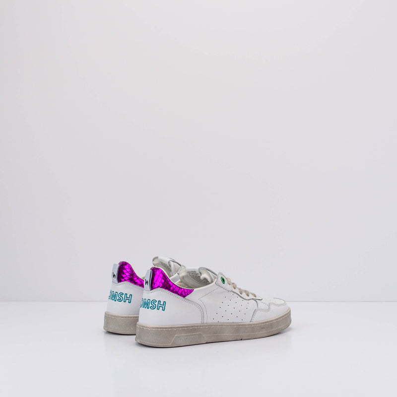 WOMSH - SNEAKERS - HYPER WOMAN LEATHER WHITE FUXIA