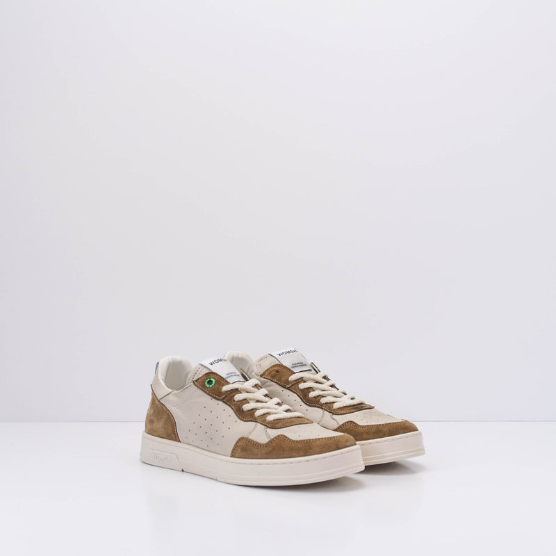 WOMSH - SNEAKERS - HYPER MAN LEATHER WHITE SAND