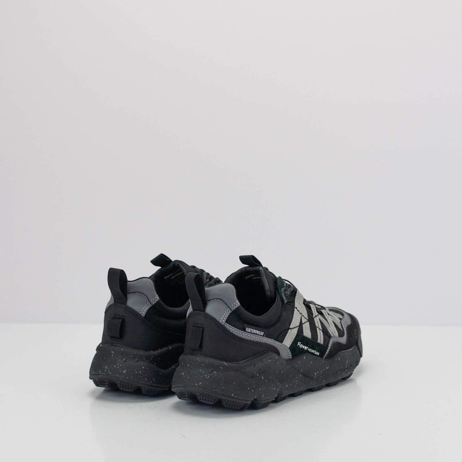 FLOWER MOUNTAIN IWANO UNI SUEDE NYLON ANTHRACITE ACCIAIO