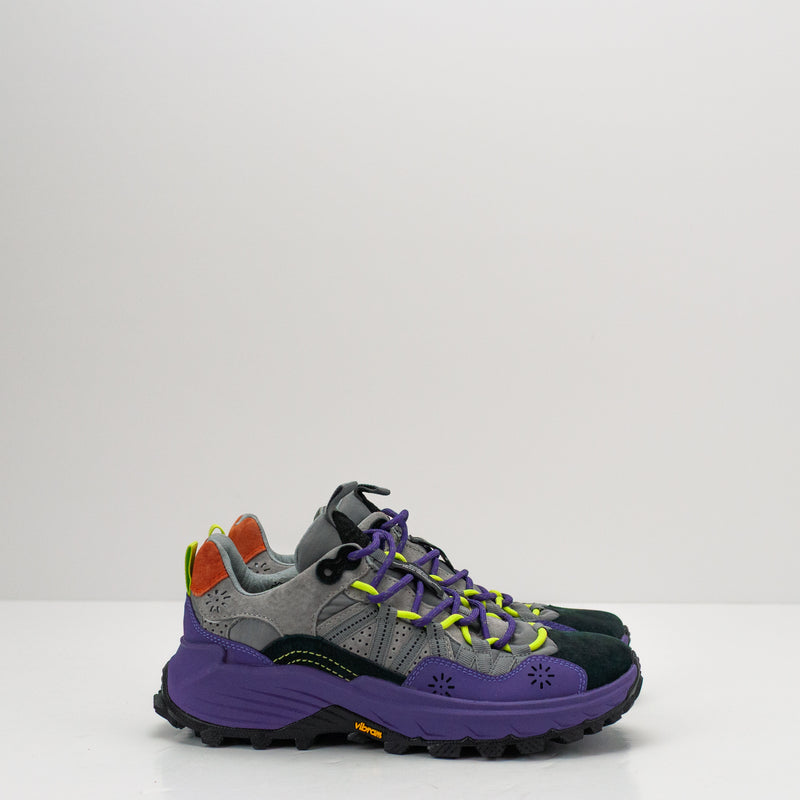 ZAPATILLA - FLOWER MOUNTAIN - IWANO UNI COWHIDE NYLON ANTHRACITE GREY
