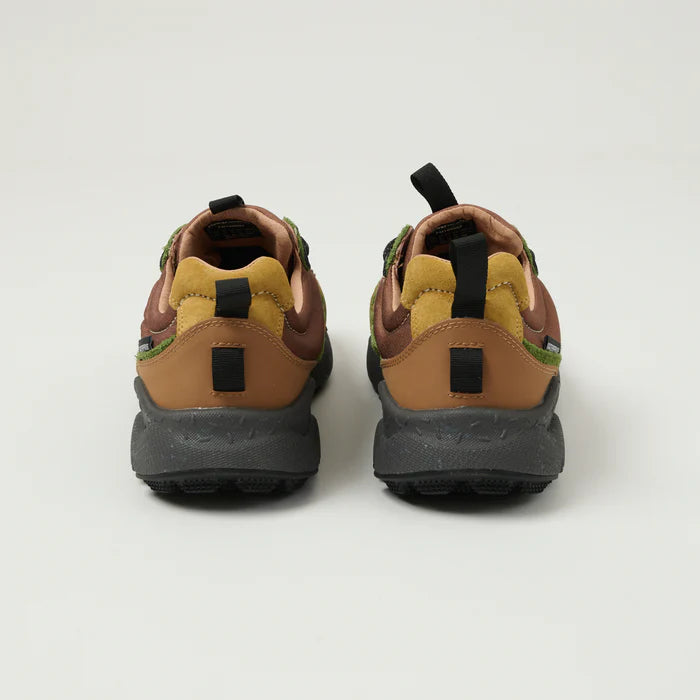 ZAPATILLA - FLOWER MOUNTAIN - IWANO MAN SUEDE NYLON TAUPE KAKY RUST