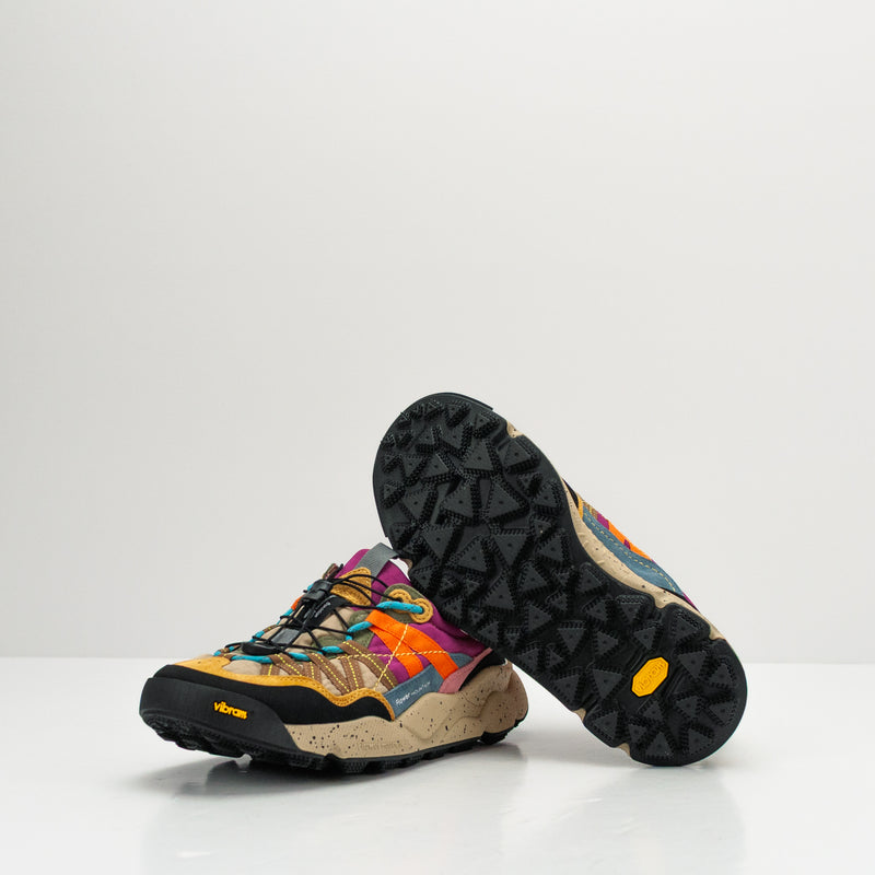 FLOWER MOUNTAIN - SNEAKER - IWANO 2 WOMAN SUEDE NYLON BLACK DARK GREY PETROL