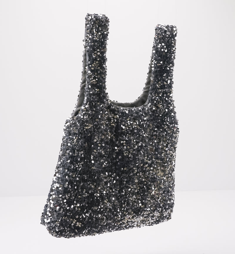 SEIALE - BAG - SILVER SEQUINS