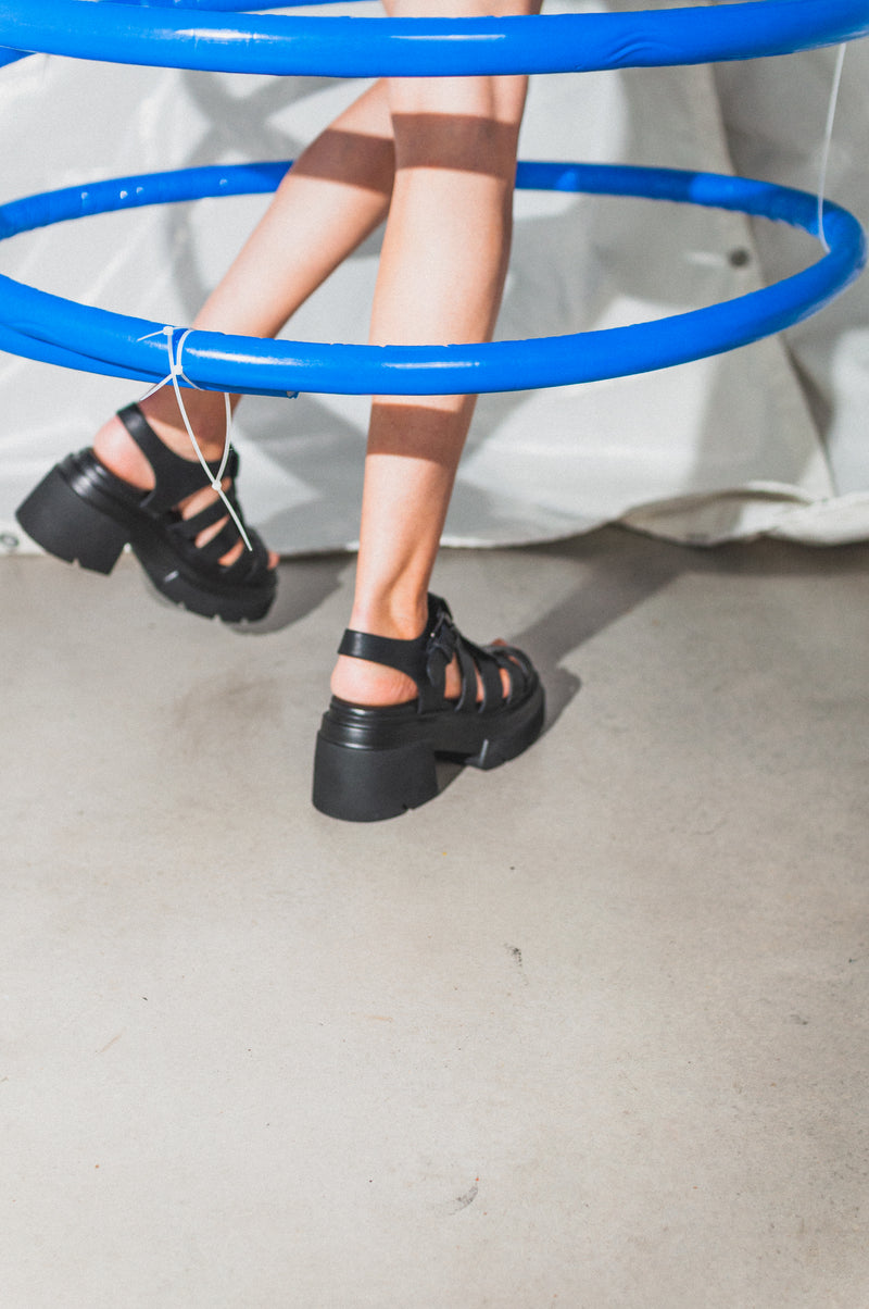 ELENA IACHI SANDALS E3782 SAX NERO - Main Image