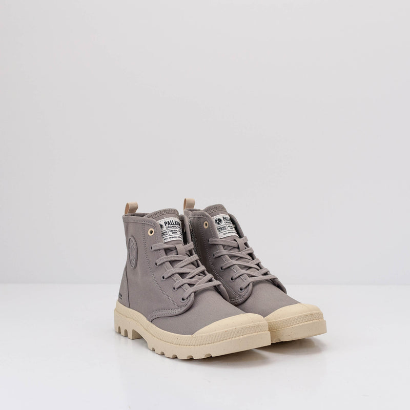 PALLADIUM BOOTS PAMPA HI ZIP ORGANIC GREY BERRY