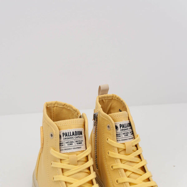 PALLADIUM - BOOTS - PAMPA HI ZIP ORGANIC YELLOW CREME