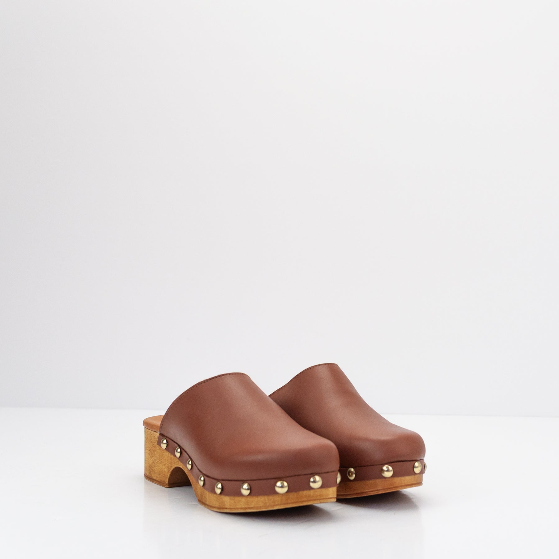 Sandalias Marrones Con Mules Sandalias ZARA Con Tachuelas Ante