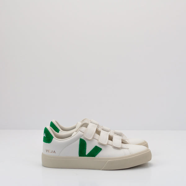 ZAPATILLA - VEJA - RECIFE LEATHER WHITE EMERAUDE RC0503697A