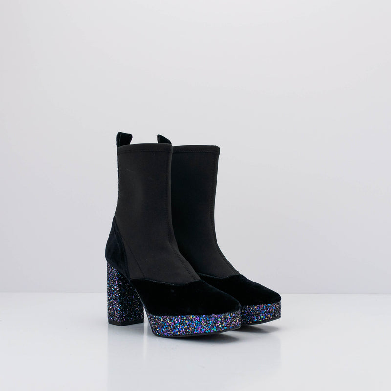 SEIALE - BOOTS - ROXA BLACK GLITTER