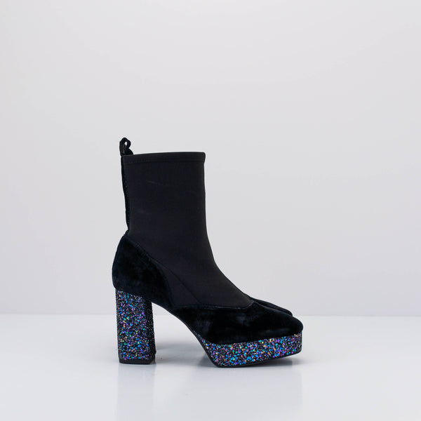 SEIALE - BOOTS - ROXA BLACK GLITTER