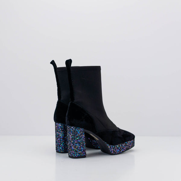 SEIALE - BOOTS - ROXA BLACK GLITTER