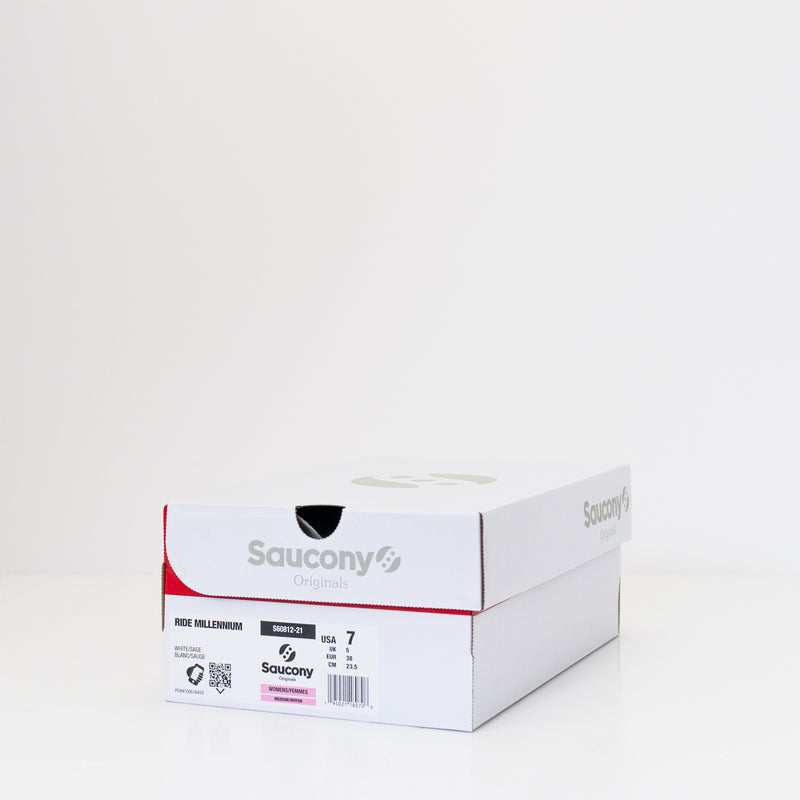 ZAPATILLA - SAUCONY - RIDE MILLENNIUM WHITE/SAGE
