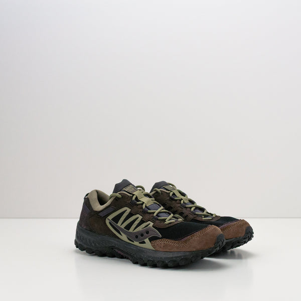 SAUCONY - SNEAKER - GRID PEAK BLACK WINE