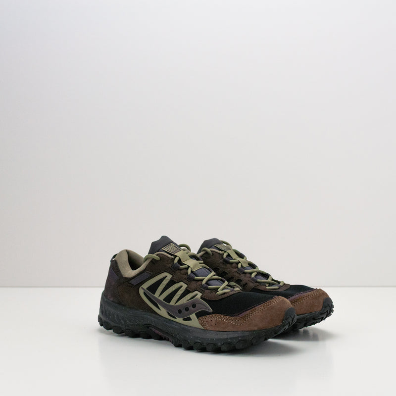 SAUCONY - SNEAKER - GRID PEAK BLACK WINE