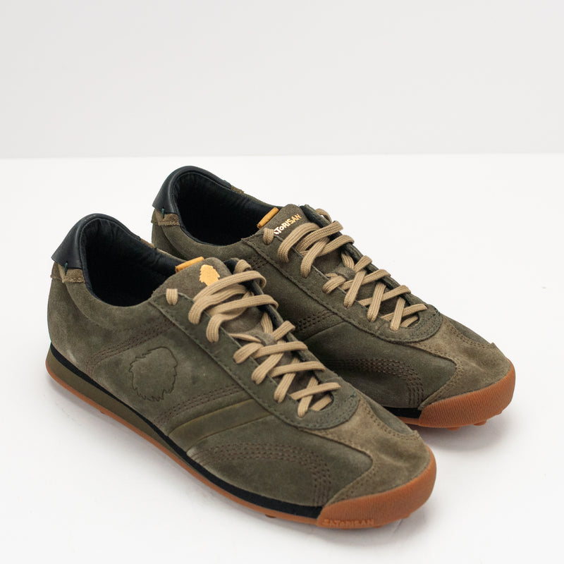 SATORISAN - SNEAKER - STARDUST SUEDE DEEP KHAKI