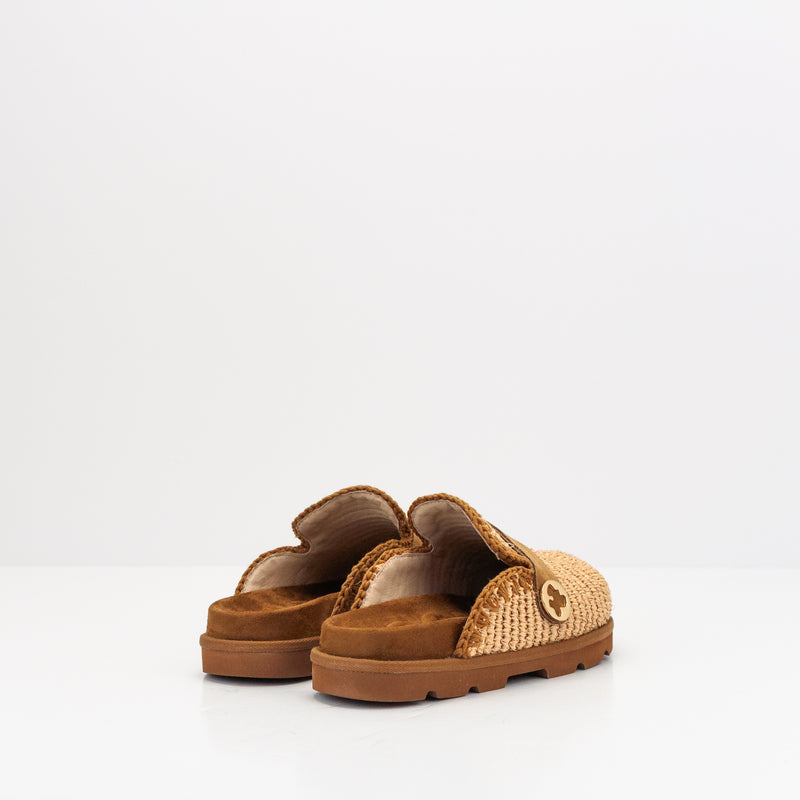 ZUECO - MOU - LOW BIO SABOT PLAIN RAFFIA NATURAL