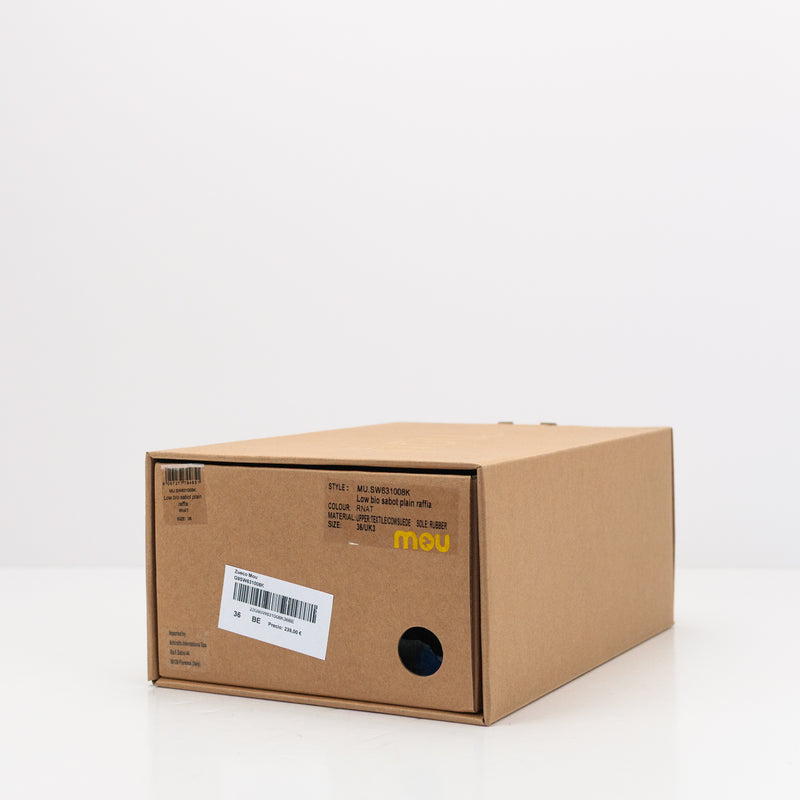ZUECO - MOU - LOW BIO SABOT PLAIN RAFFIA NATURAL