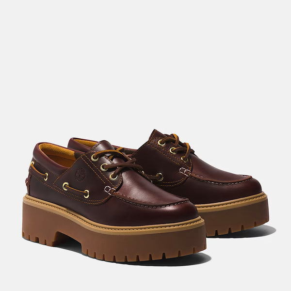 TIMBERLAND - STONE STREET BOAT SHOE ROOTBEER TB0A2QDM D571