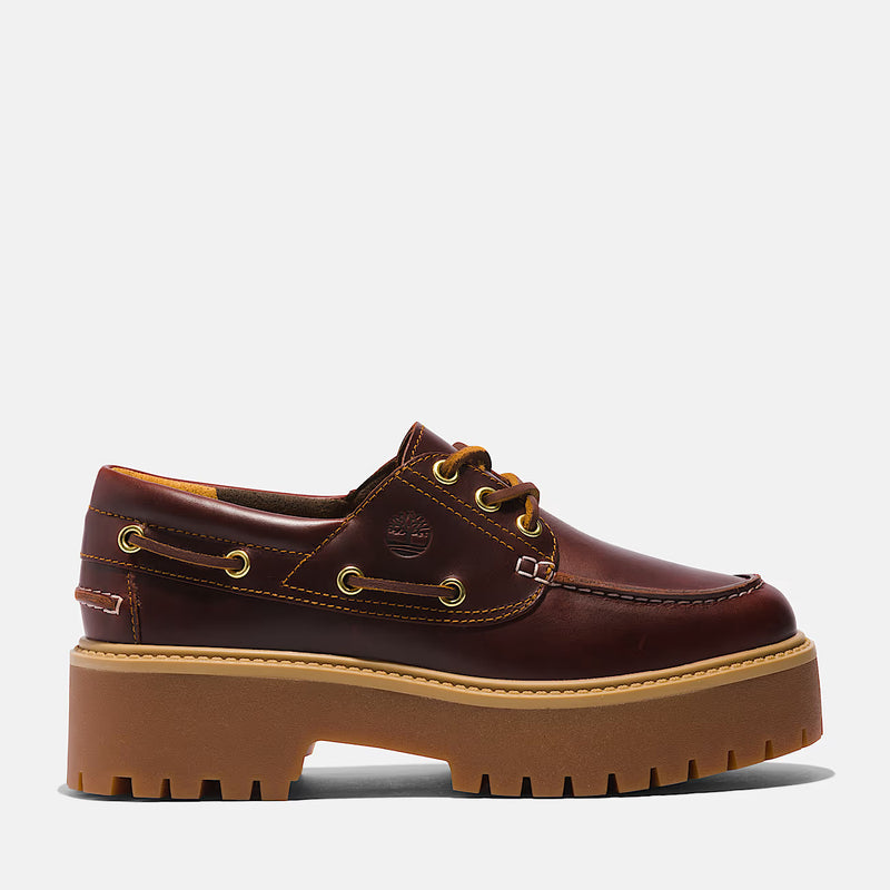 TIMBERLAND - STONE STREET BOAT SHOE ROOTBEER TB0A2QDM D571