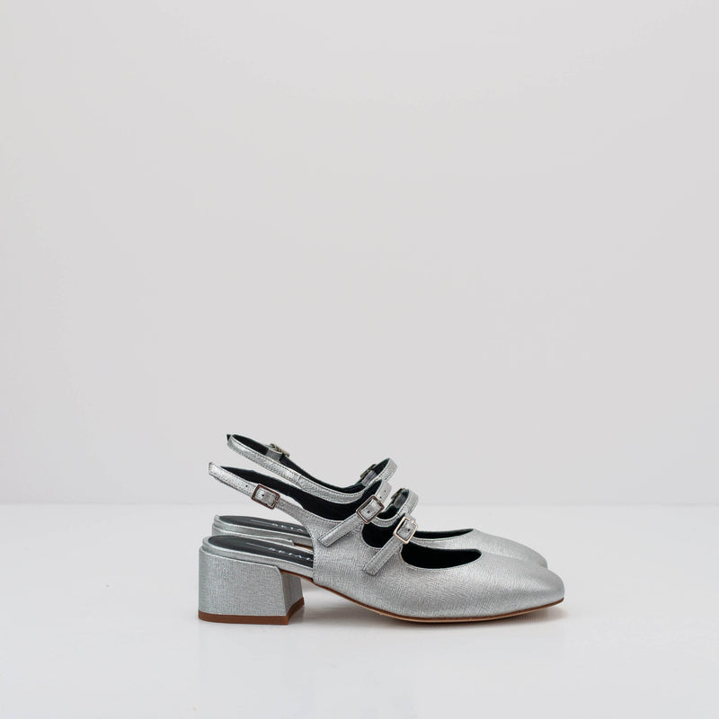 SEIALE - HEELED BALLERINAS - TRASTO SILVER