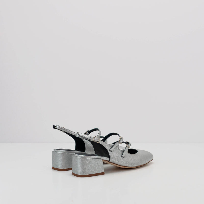 SEIALE - HEELED BALLERINAS - TRASTO SILVER