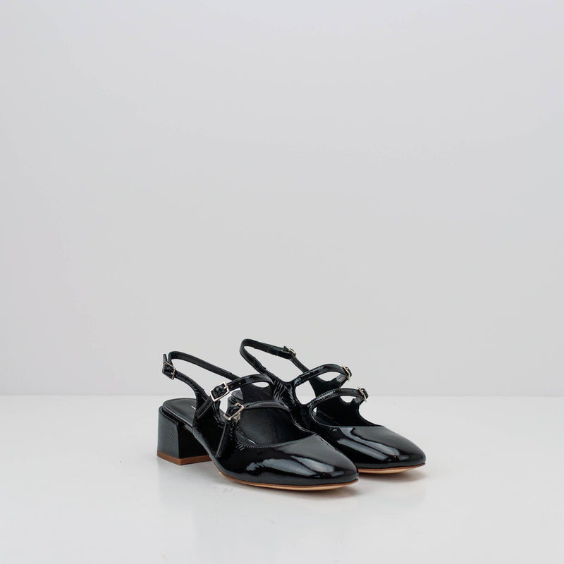 SEIALE - HEELED MARY JANES - TRASTO BLACK