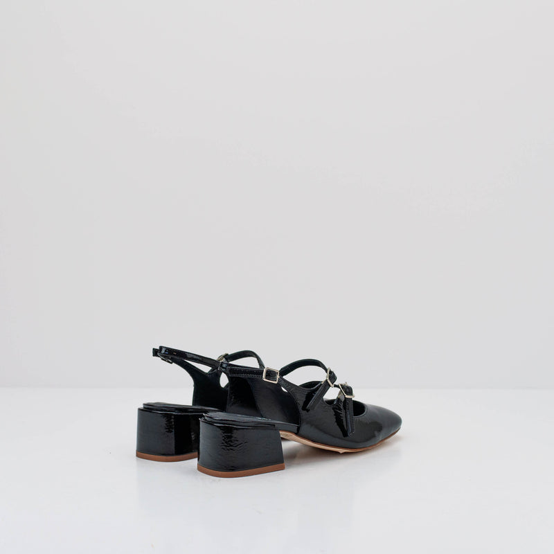 SEIALE - HEELED MARY JANES - TRASTO BLACK