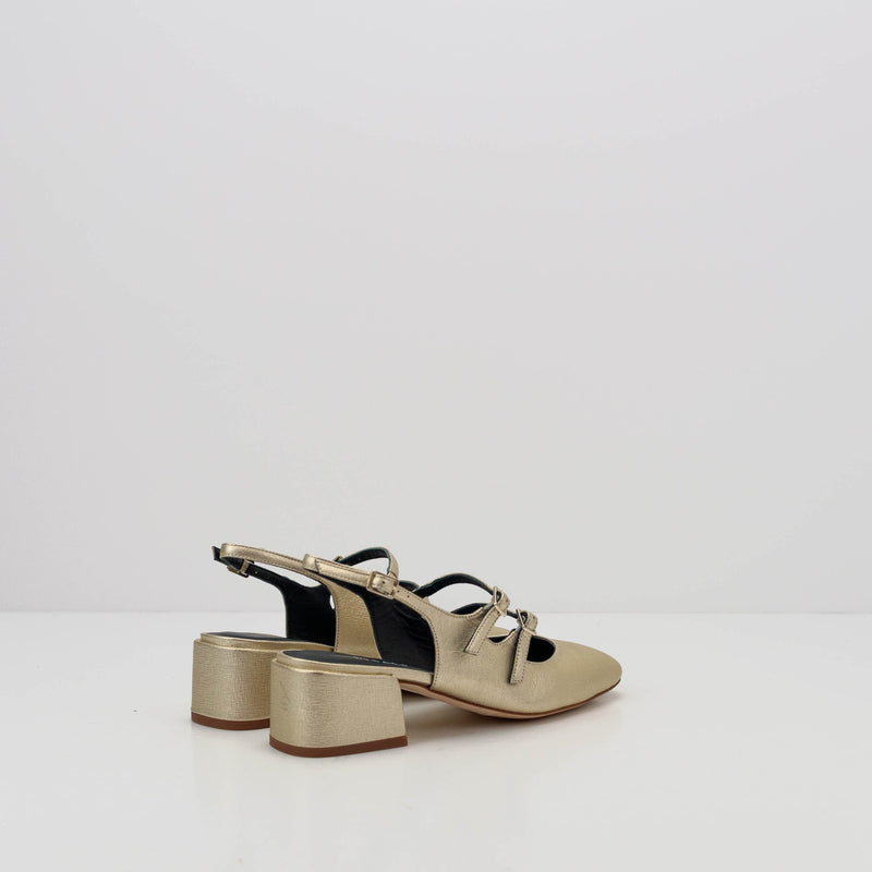 SEIALE - HEELED BALLERINAS - TRASTO GOLD