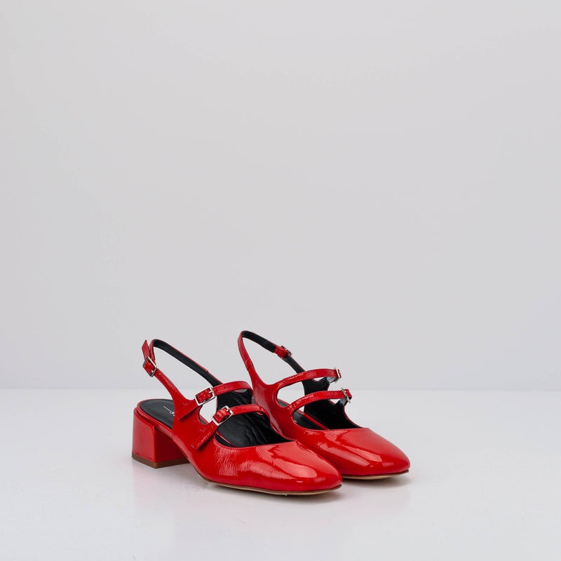 SEIALE - HEELED MARY JANES - TRASTO RED
