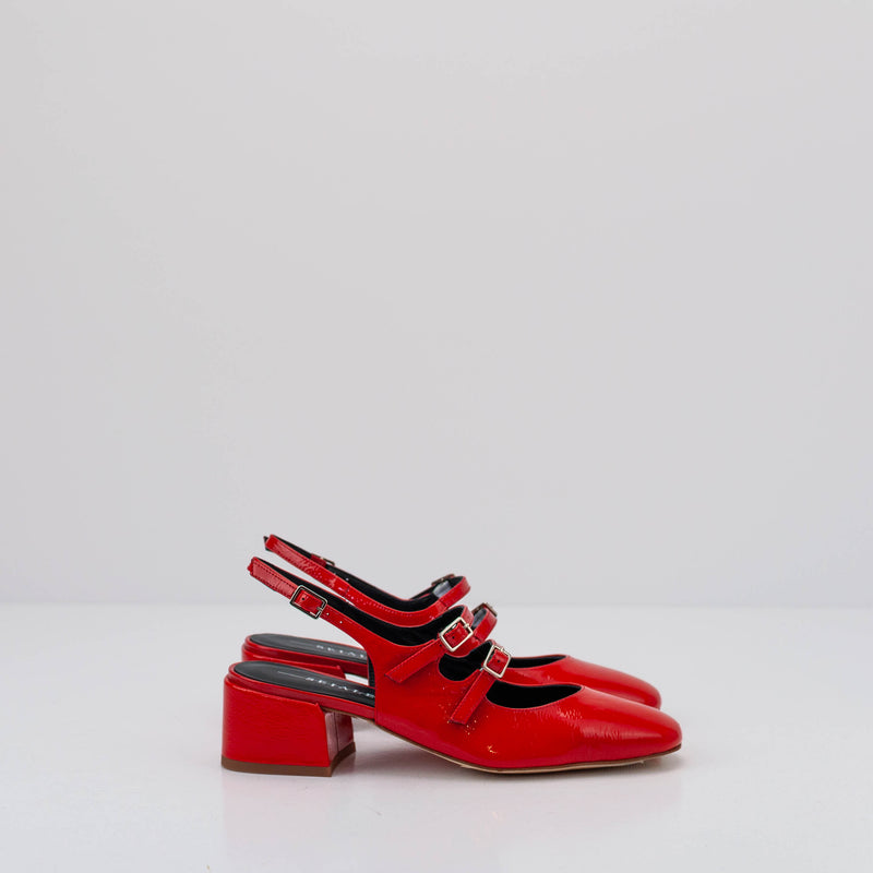 SEIALE - HEELED MARY JANES - TRASTO RED