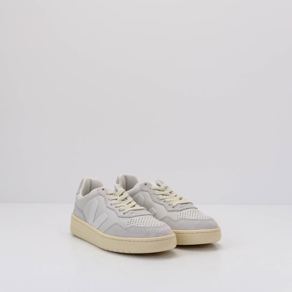 ZAPATILLA - VEJA - V-90 LEATHER GRAVEL WHITE HOME