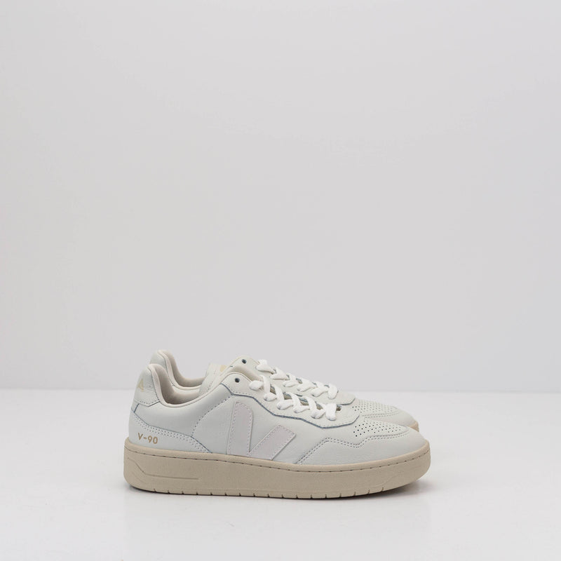 ZAPATILLA - VEJA - V-90 LEATHER WHITE