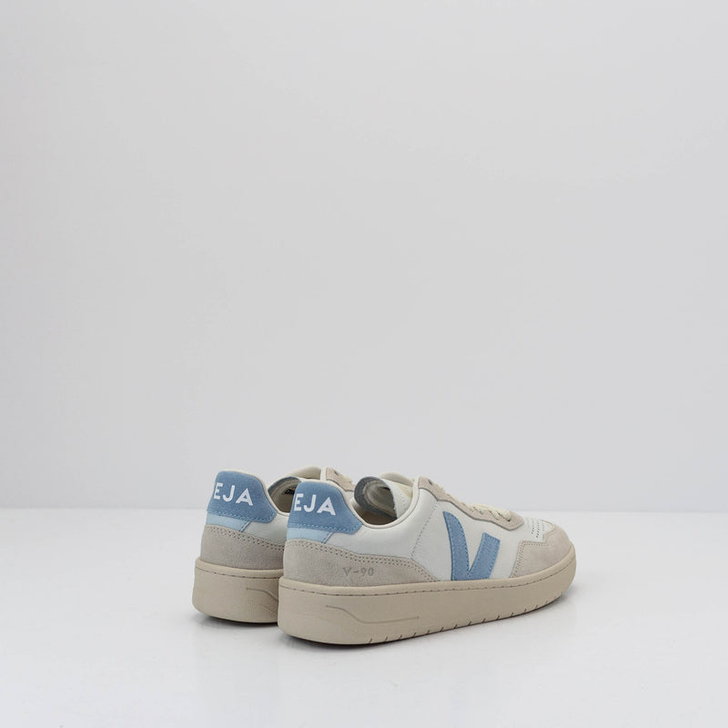 ZAPATILLA - VEJA - V-90 LEATHER WHITE STEEL