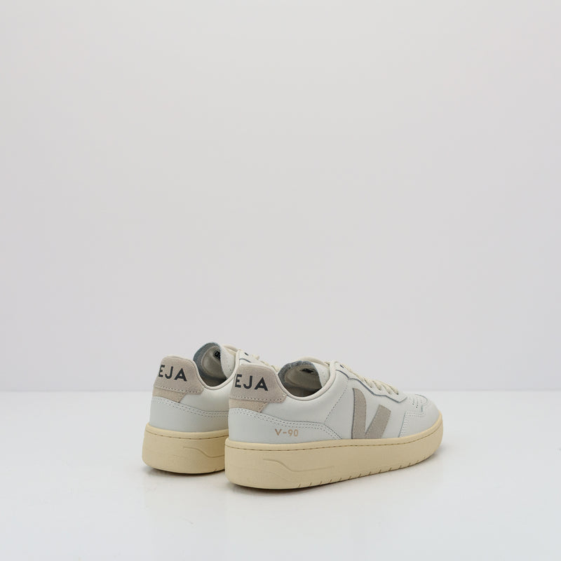 VEJA - SNEAKER - V-90 LEATHER EXTRA WHITE NATURAL VD2003655