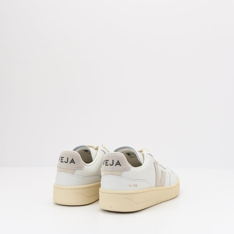 ZAPATILLA - VEJA - V-90 LEATHER WHITE NATURAL HOMBRE VD2003655
