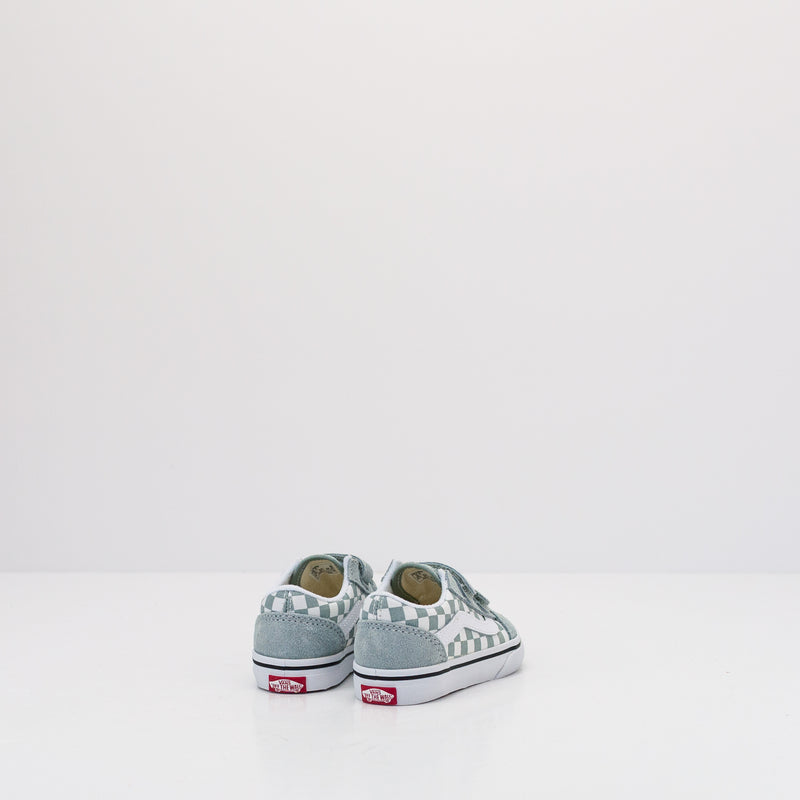 ZAPATILLA - VANS - OLD SKOOL V COLOR THEORY CHECKERBOARD PURE GREY DE 20 A 26