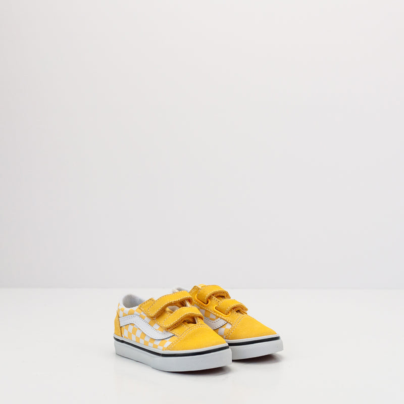 ZAPATILLA - VANS - OLD SKOOL V COLOR THEORY CHECKERBOARD BANANA CREAM