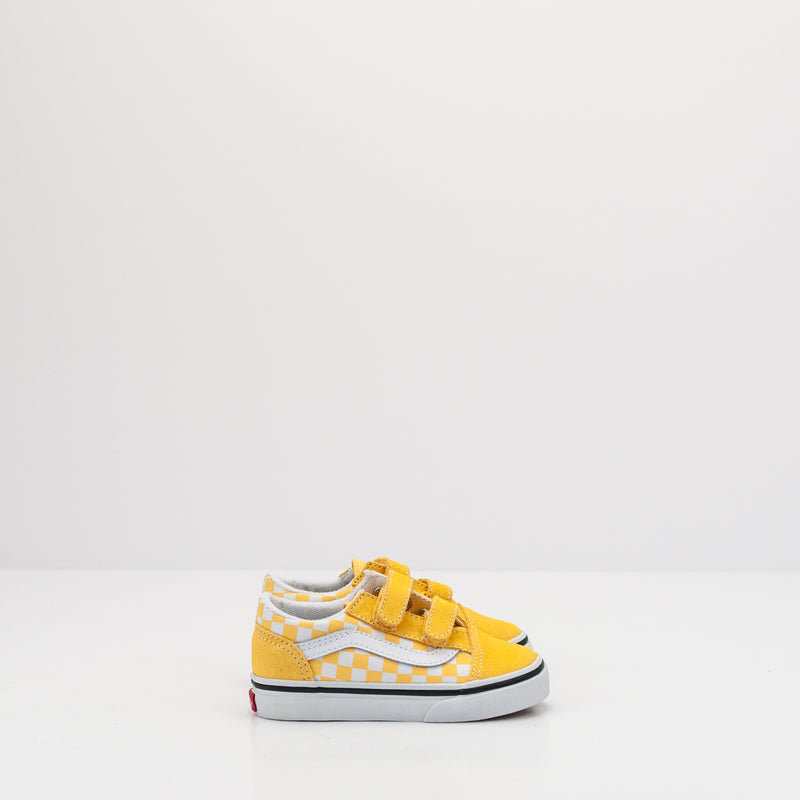ZAPATILLA - VANS - OLD SKOOL V COLOR THEORY CHECKERBOARD BANANA CREAM