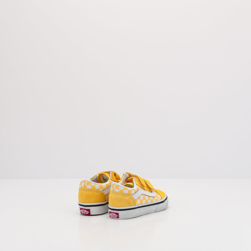 ZAPATILLA - VANS - OLD SKOOL V COLOR THEORY CHECKERBOARD BANANA CREAM