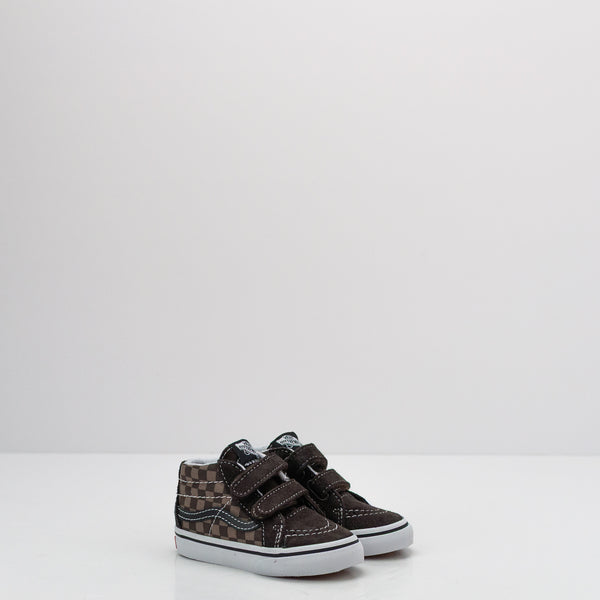 BOTIN - VANS - SK8-MID REISSUE V TONAL CHECK BROWN DE 20 A 26