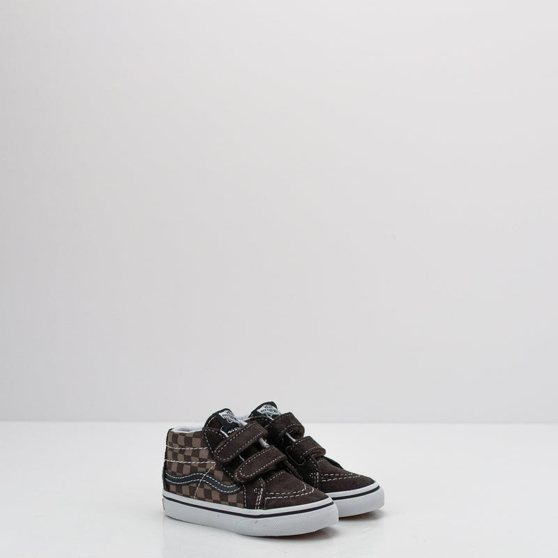 BOTIN - VANS - SK8-MID REISSUE V TONAL CHECK BROWN DE 20 A 26