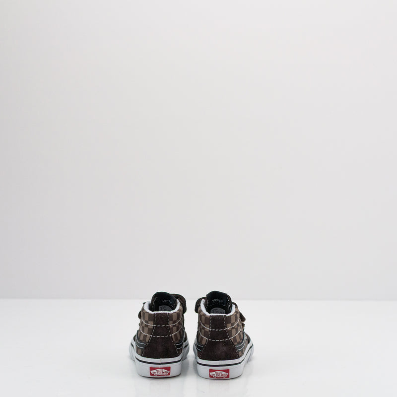 BOTIN - VANS - SK8-MID REISSUE V TONAL CHECK BROWN DE 20 A 26