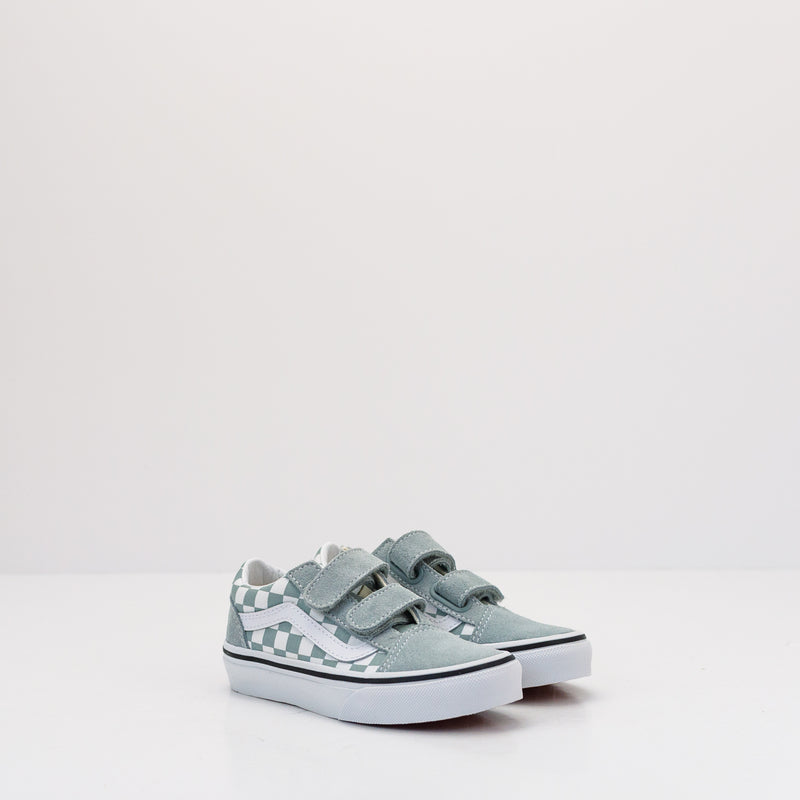 ZAPATILLA - VANS - OLD SKOOL V COLOR THEORY CHECKERBOARD PURE GREY DE 28 A 35