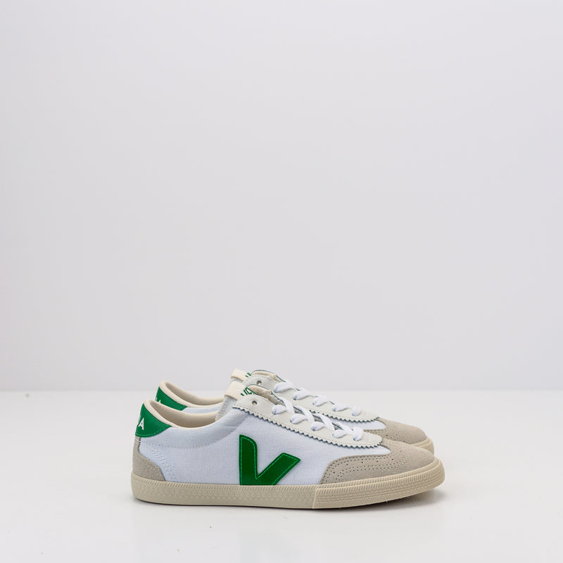 VEJA - SNEAKER - VOLLEY CANVAS WHITE EMERAUDE