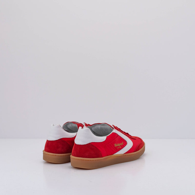VALSPORT RED SNEAKERS OLIMPIA NYLON SUEDE COL 2480 VO2480M
