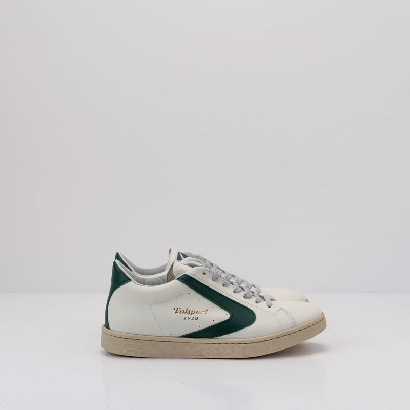 ZAPATILLA - VALSPORT - TOURNAMENT NAPPA SUEDE BIANCO EVERGREEN VT1246M